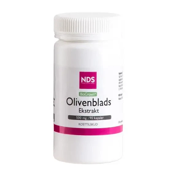 Olivenblads Ekstrakt 500 mg NDS 90 kapsler